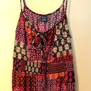 Faded Glory Sundress Bohemian Dress Size Med Strapless Shift Summer Junior Boho